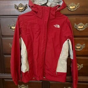 The North Face Women's Red and Gray Jacket— size M